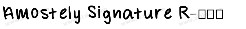 Amostely Signature R字体转换